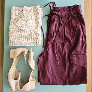 Loft by Ann Taylor knitted tank in cream size small petite